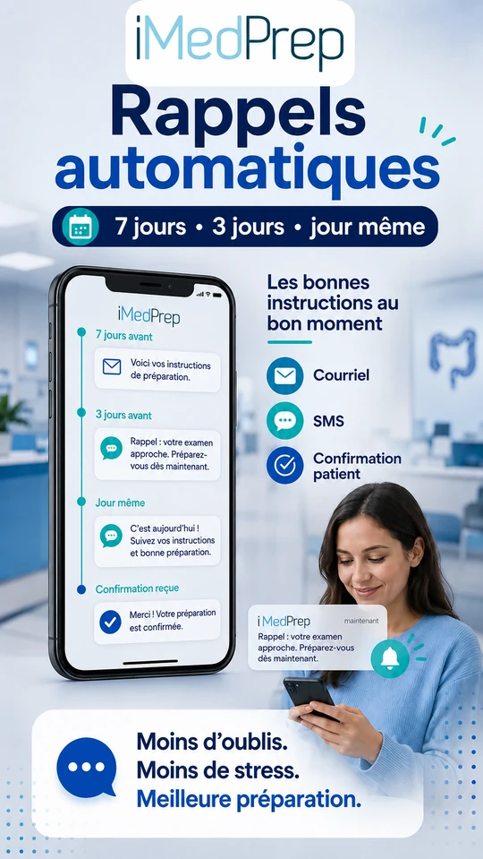 Rappels automatiques iMedPrep